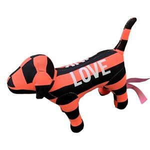 Victoria's Secret Love Dog Toy - Black and Orange